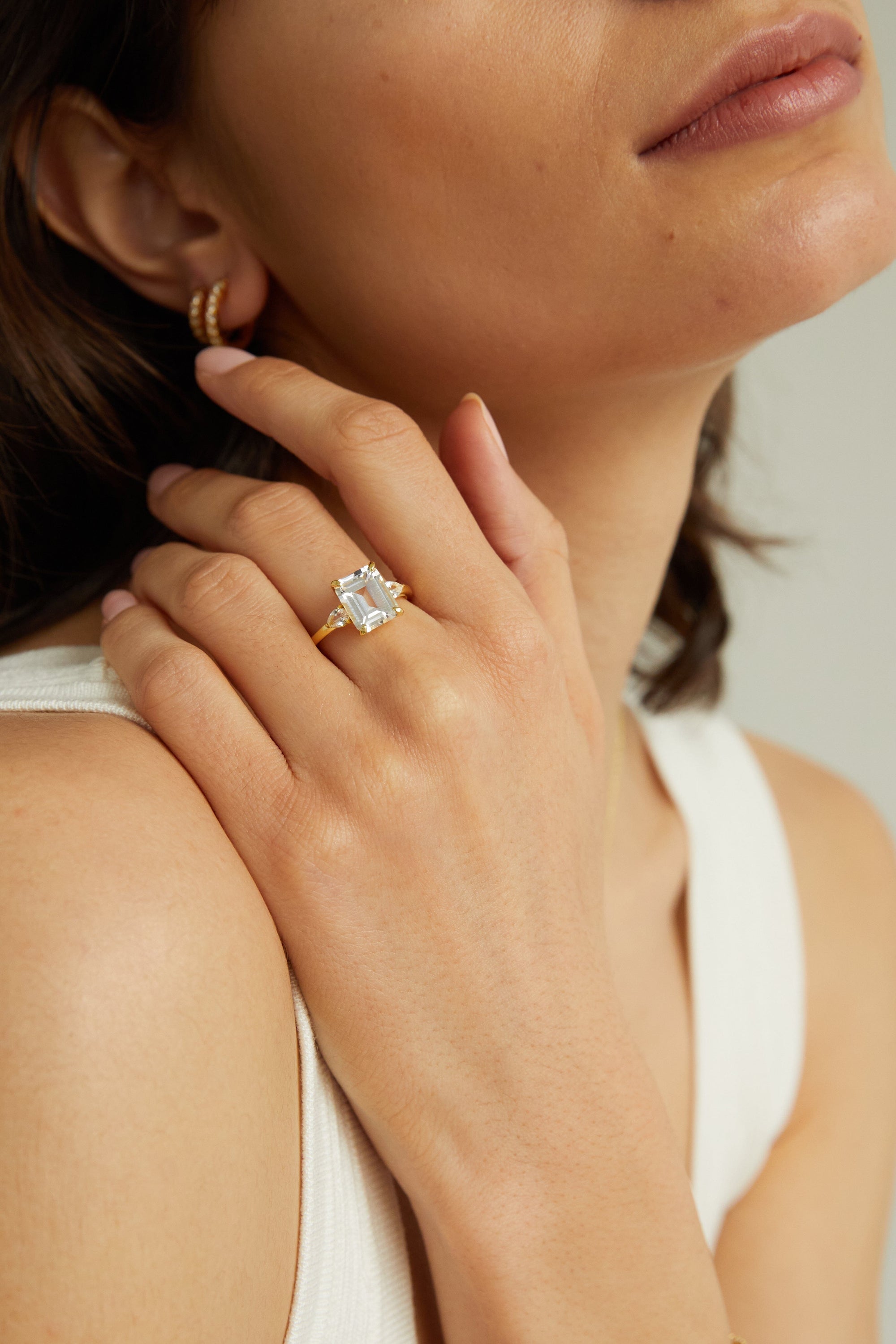 Emerald Gemstone Cocktail Ring