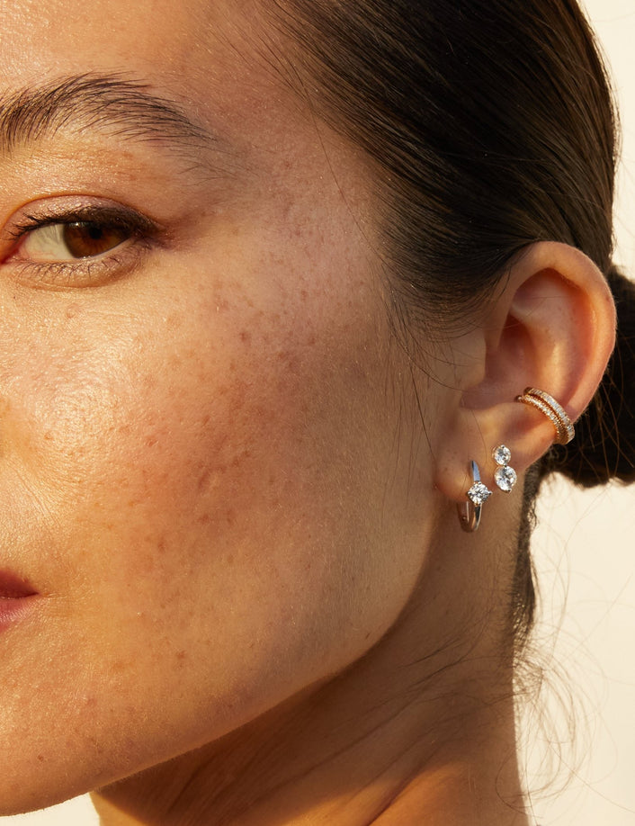 Lab Grown Diamond Duo Earrings