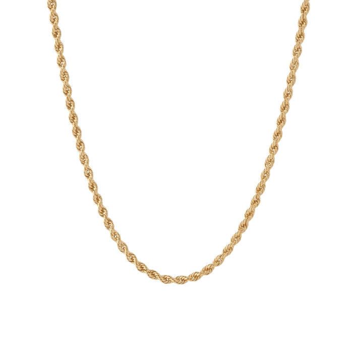 Gold Rope Chain Necklace