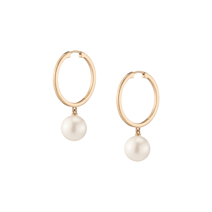 Pearl Hoop Earrings