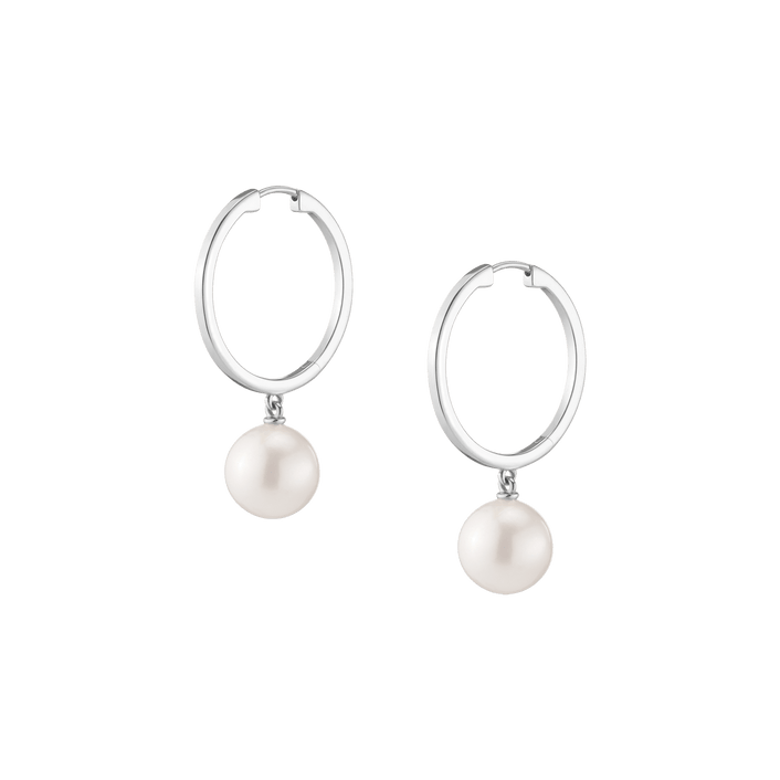 Pearl Hoop Earrings