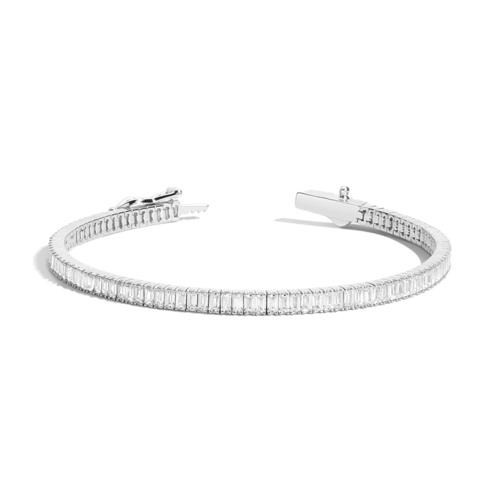 Baguette Lab Grown Diamond Tennis Bracelet