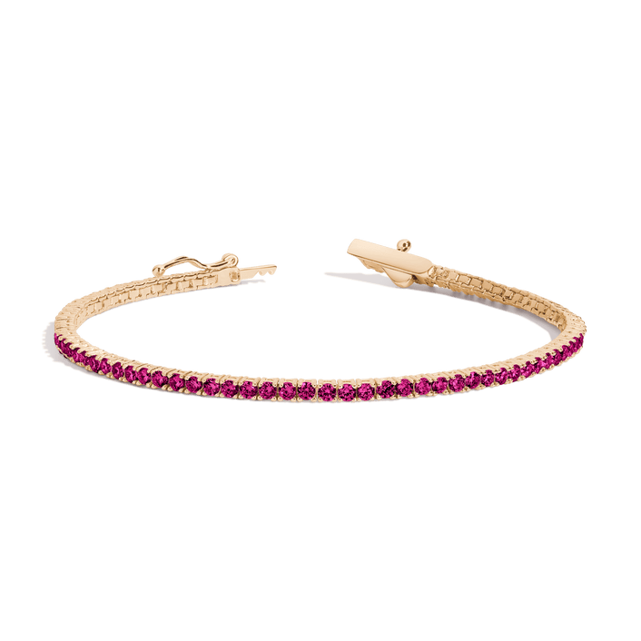 Red Ruby Tennis Bracelet