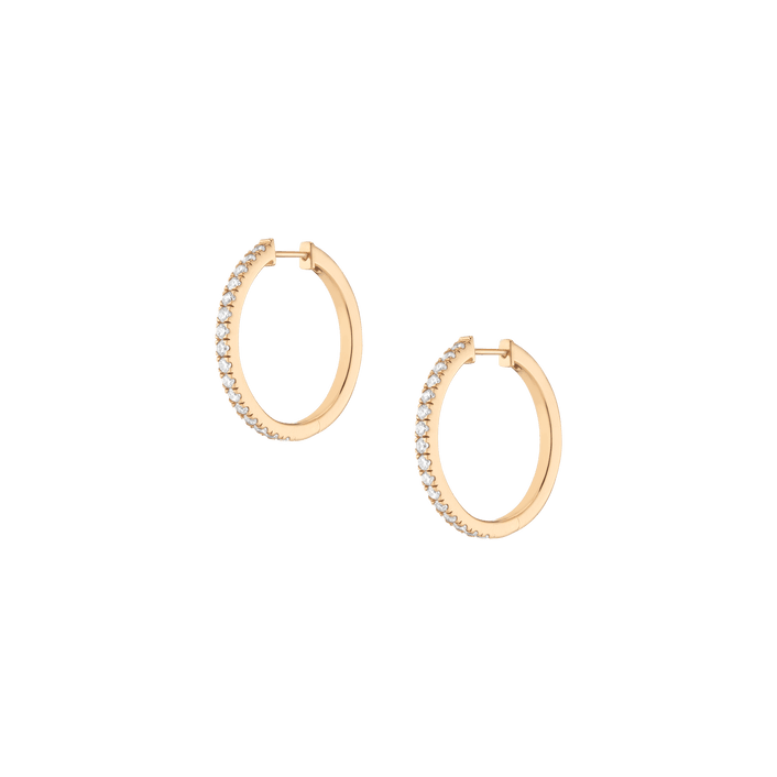 Diamond Hoop Earrings