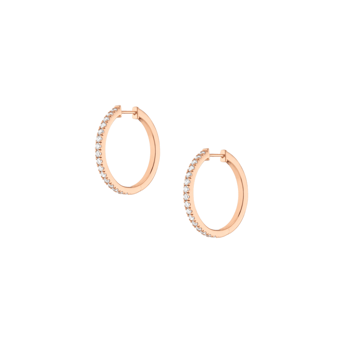 Diamond Hoop Earrings