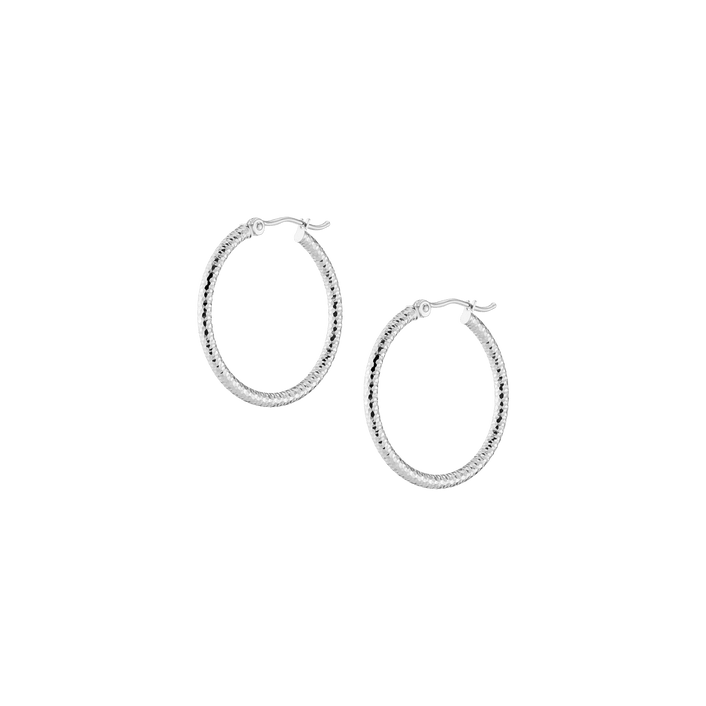 Textured Hoop Earrings