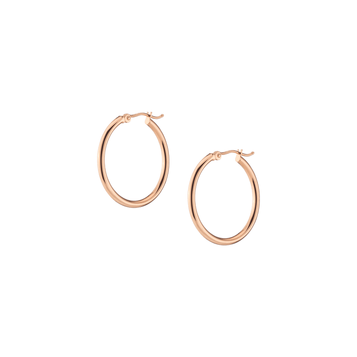 Gold Hoop Earrings - 2mm