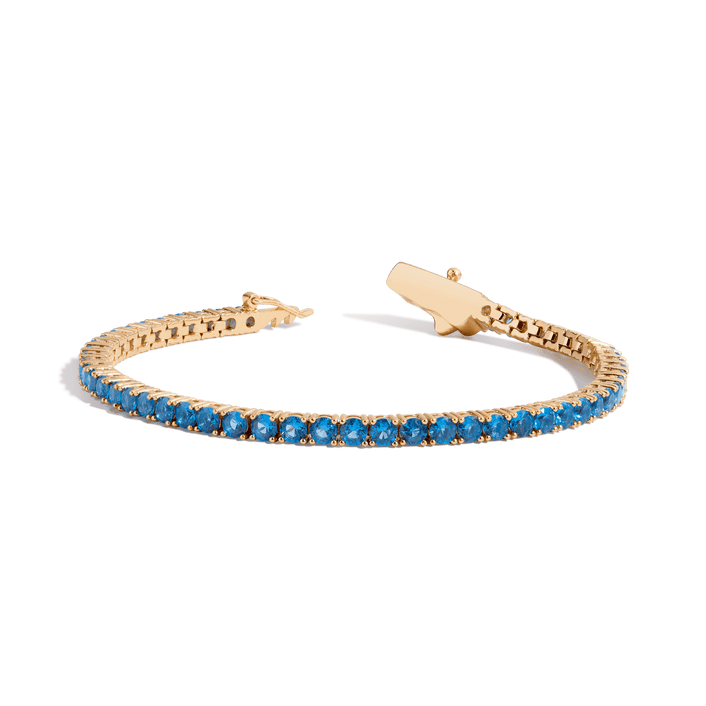 Blue Topaz Tennis Bracelet