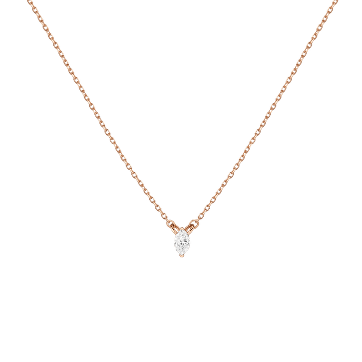 Marquise Lab Grown Diamond Solitaire Necklace