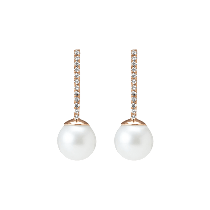 Proud Diamond Pearl Earrings