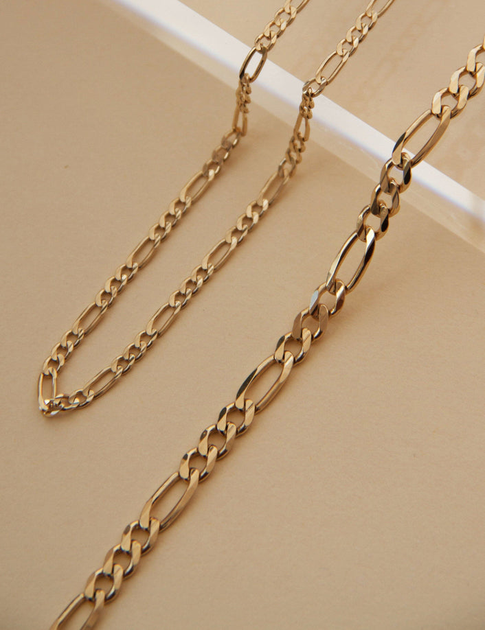 Medium Gold Figaro Chain Anklet