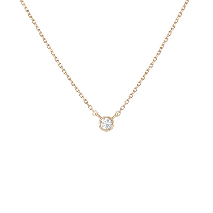 Medium Diamond Bezel Necklace