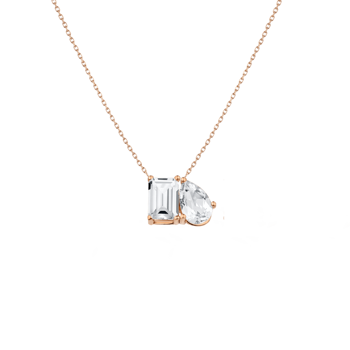 Toi et Moi Gemstone Classic Necklace