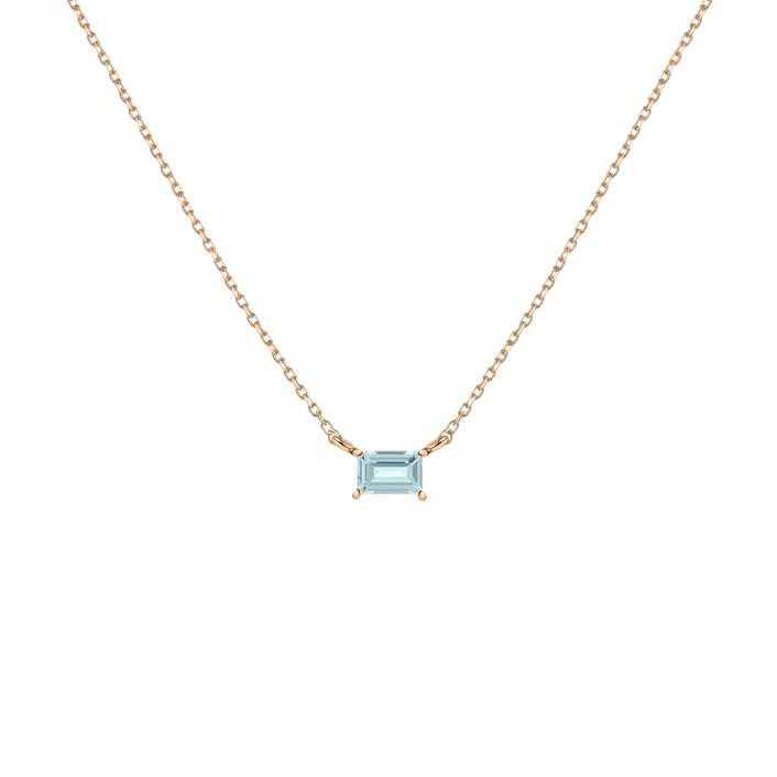 Birthstone Baguette Necklace