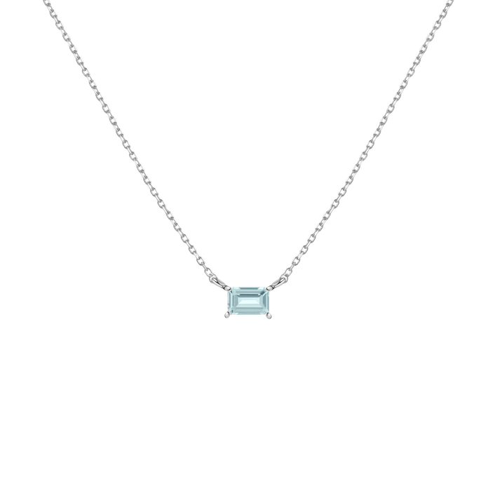 Birthstone Baguette Necklace