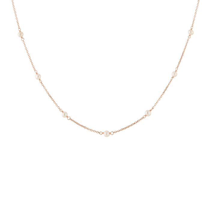 Classic Pearl Station Necklace