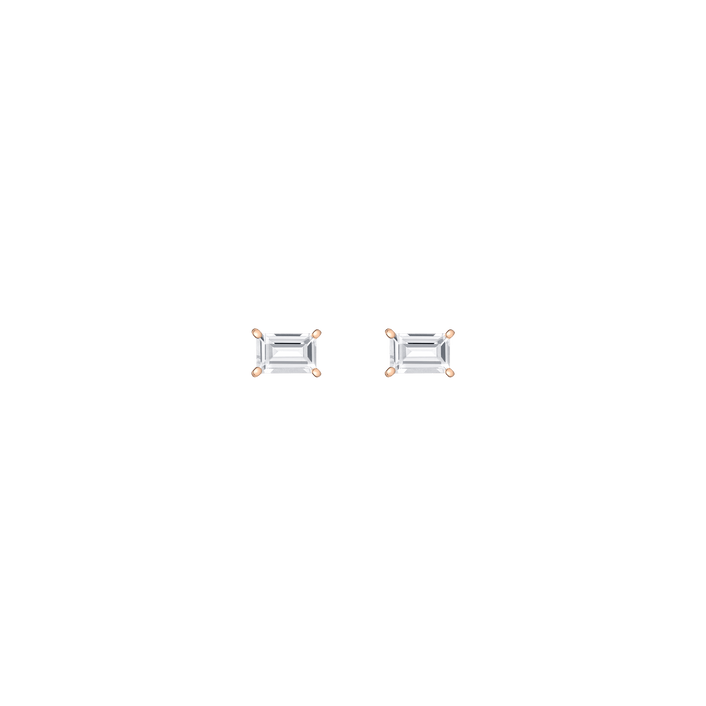 Birthstone Baguette Studs