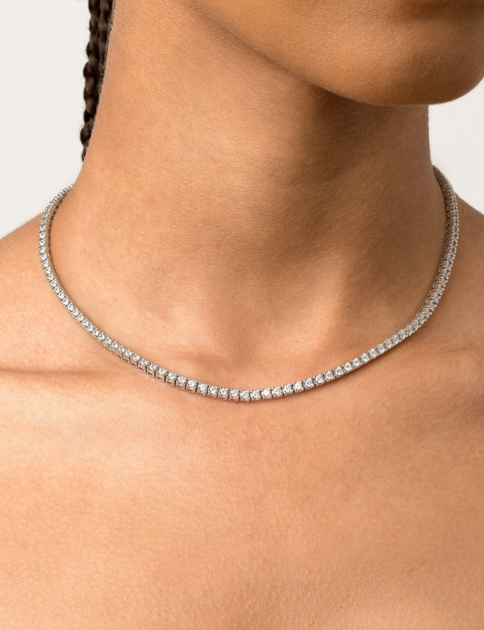 Classic Lab Grown Diamond Tennis Necklace