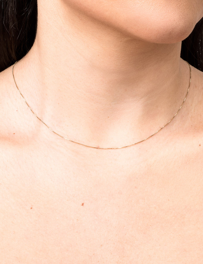 Small Box Chain Necklace